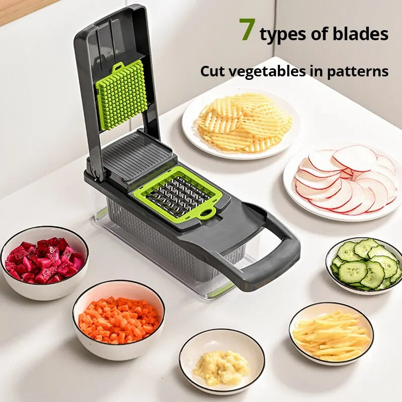 12-In-1 Multifunctional Vegetable Slicer Cutter